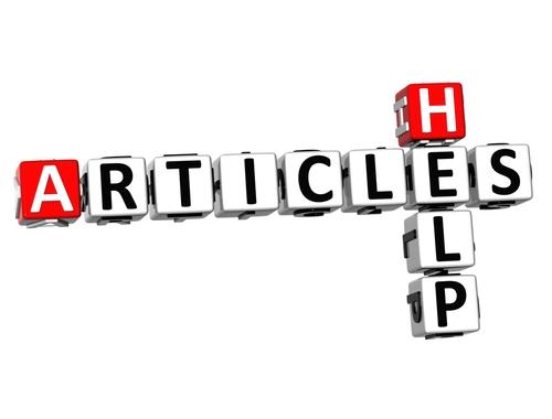 A crossword puzzle with the words " article help ".